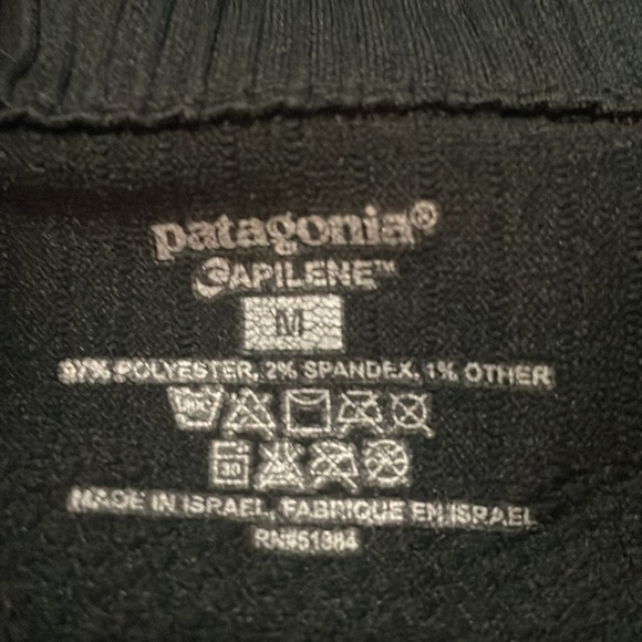 Patagonia Capilene Women’s 1/4 Zip Pullover Black Long Sleeve Size Medium - Picture 6 of 9